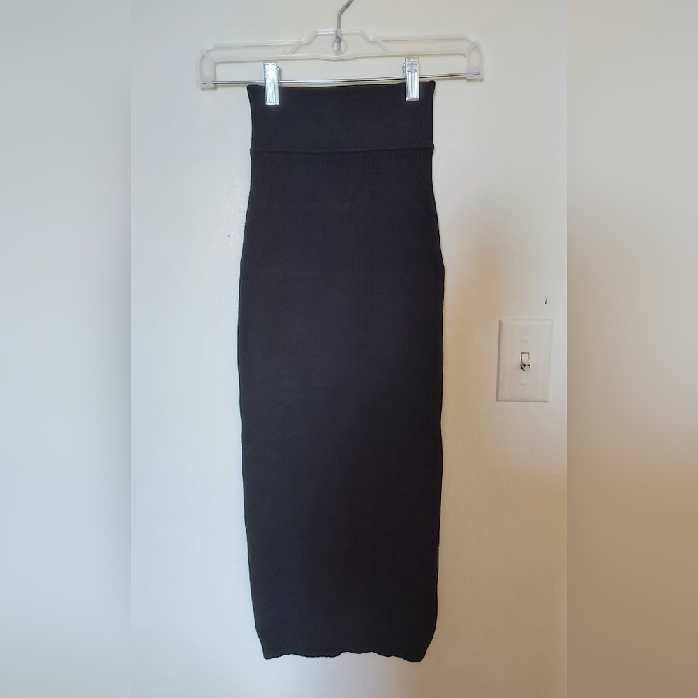 Wilfred Free Ribbed Midi Knit Skirt